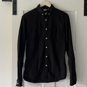 ASOS Men’s Black Casual Button Down Shirt - Black, Like New